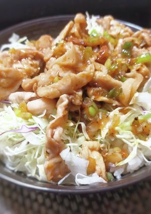 スタミナがっつりネギ塩豚丼-レシピのメイン写真