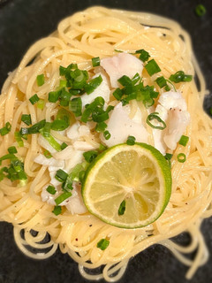 タラ&ネギとすだちのあっさり塩パスタ-レシピのメイン写真