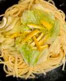 キャベツと柚子のさっぱり冬パスタ