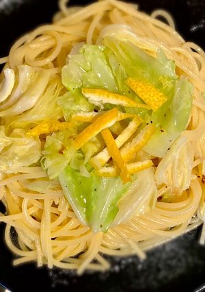 キャベツと柚子のさっぱり冬パスタ-レシピのメイン写真