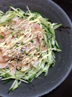 豚冷しゃぶのごまマヨラーメンサラダ-レシピのメイン写真