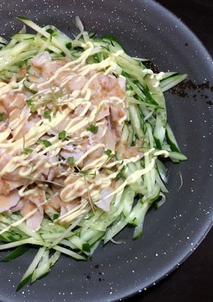 豚冷しゃぶのごまマヨラーメンサラダ-レシピのメイン写真