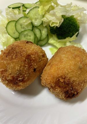 かぼちゃとポテトのコロッケ-レシピのメイン写真