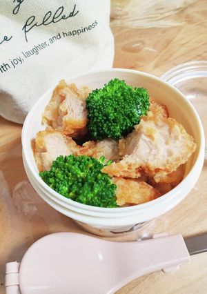 早くできるお弁当1　唐揚げ丼-レシピのメイン写真