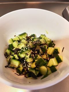 きゅうりと塩昆布のごま油和え-レシピのメイン写真