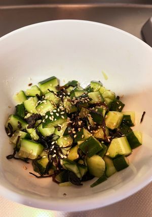 きゅうりと塩昆布のごま油和え-レシピのメイン写真