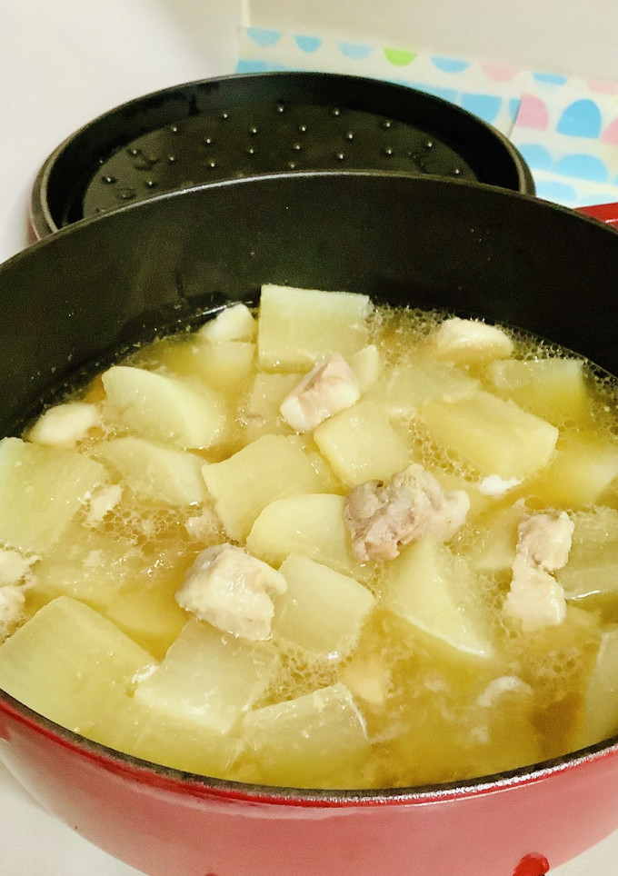 畑の大根丸ごと一本＆豚角ロース肉♡煮付け-レシピのメイン写真