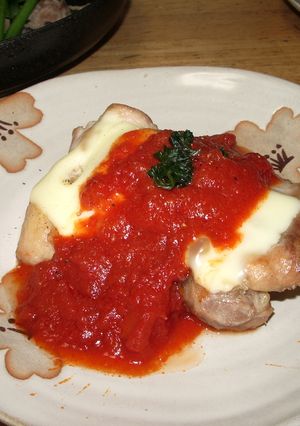 鶏肉ステーキのチーズ＆トマトソース♪-レシピのメイン写真
