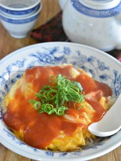 かに玉の甘酢あんかけ丼-レシピのメイン写真