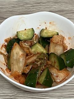 きゅうりとキムチ (オイキムチ風)-レシピのメイン写真