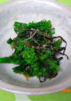 菜の花～塩昆布＆鰹節和え-レシピのメイン写真