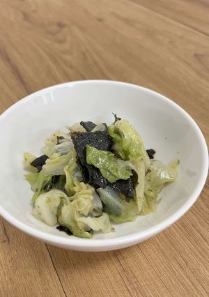 レンジで簡単☆キャベツののりポン和え-レシピのメイン写真