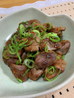 砂肝の豆板醤焼き♪-レシピのメイン写真
