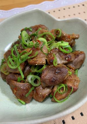 砂肝の豆板醤焼き♪-レシピのメイン写真