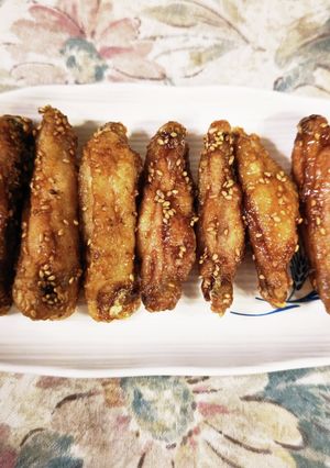 超簡単☆甘じょっぱい手羽中の唐揚げ-レシピのメイン写真