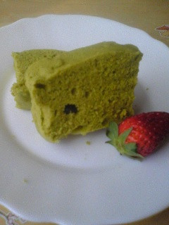 今からすぐに♡レンジで抹茶蒸しケーキ-レシピのメイン写真