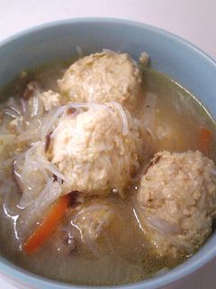春雨入り✿鶏だんごの✿春雨✿スープ-レシピのメイン写真