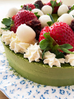 抹茶とあずきのムースケーキ-レシピのメイン写真