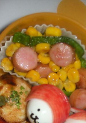 ウインナー・ピーマン・コーンのバター炒め-レシピのメイン写真