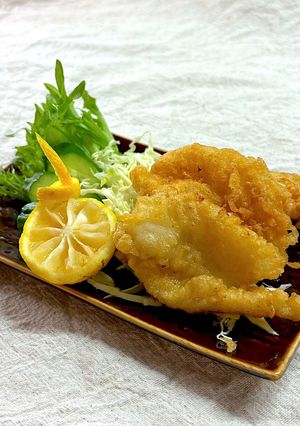 市販の天ぷら粉で！フグの一夜干しの天ぷら-レシピのメイン写真