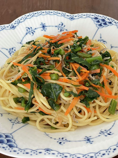 大根の葉・切干し大根・ちりめんのパスタ-レシピのメイン写真