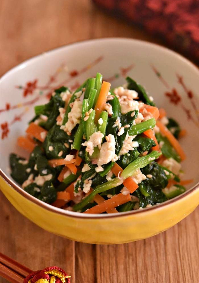 家庭料理の定番！ほうれん草の白和え-レシピのメイン写真