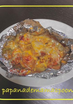 チーズタッカルビ風　ホイル焼き-レシピのメイン写真
