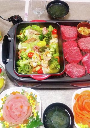 鉄板焼のススメ♡アヒージョ♡-レシピのメイン写真