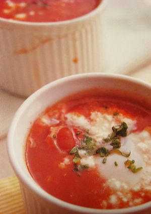 クイック♡トマトのココットdeスープ-レシピのメイン写真