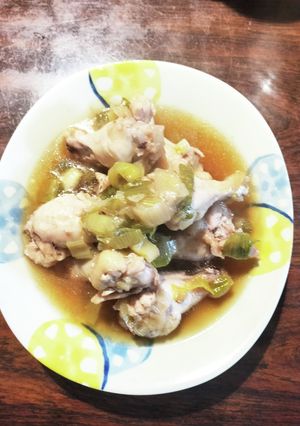 長ネギと手羽元の煮物-レシピのメイン写真