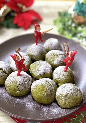 クリスマス　ツリーの米粉焼き蒸しパン-レシピのメイン写真