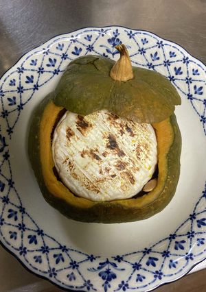 まるごとかぼちゃのまるごとチーズ焼き-レシピのメイン写真