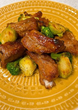 スペアリブのBBQソース＆焼肉のタレ漬け-レシピのメイン写真