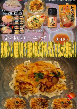 美味ドレ南蛮八味鶏肉の卵とじ冷やしうどん-レシピのメイン写真