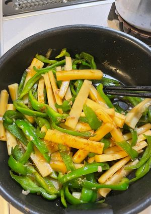 ピーマンとちくわぶのおかか煮-レシピのメイン写真