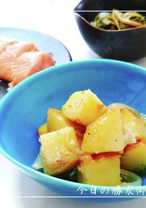 簡単付け合わせ☆皮付きじゃがのオイル煮-レシピのメイン写真