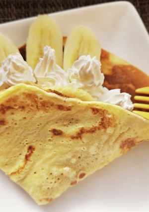 ホットケーキミックスで作るバナナクレープ-レシピのメイン写真