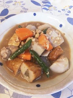 給食の「肉みそおでん」♡煮物風-レシピのメイン写真