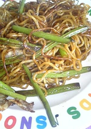 にんにくの芽の焼きそば-レシピのメイン写真