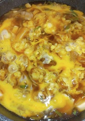 もやしと豆腐のすき焼き味風玉子とじ-レシピのメイン写真