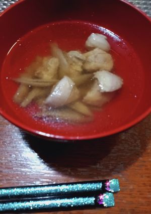 鶏もも肉とゴボウのおすまし-レシピのメイン写真