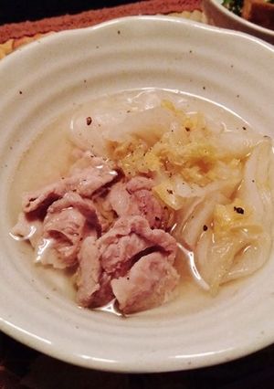 白菜と豚肉の酒煮-レシピのメイン写真