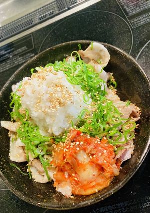 男飯シリーズ　炙り冷しゃぶおろしチーズ丼-レシピのメイン写真