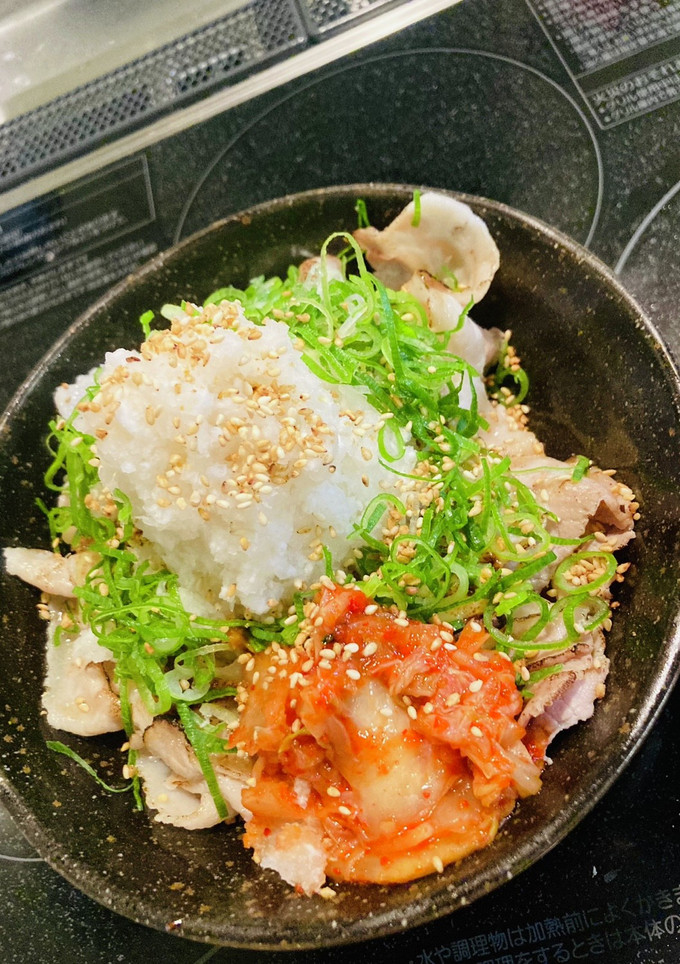 男飯シリーズ　炙り冷しゃぶおろしチーズ丼-レシピのメイン写真