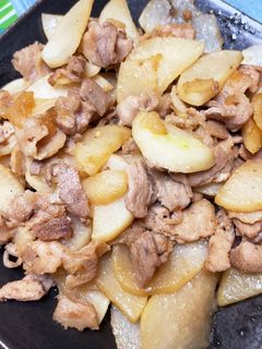 カブの豚バラ炒め #簡単#大人数-レシピのメイン写真