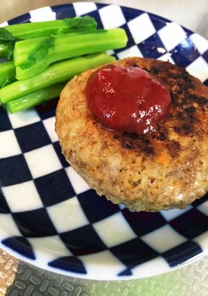 減塩カレー風味ハンバーグ-レシピのメイン写真