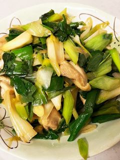 ネギ大量消費!鶏肉とネギの甘辛炒め-レシピのメイン写真