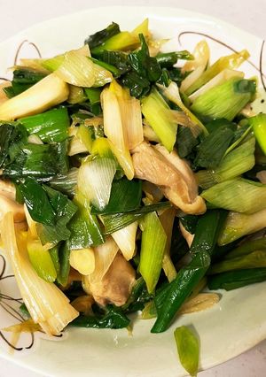 ネギ大量消費！鶏肉とネギの甘辛炒め-レシピのメイン写真