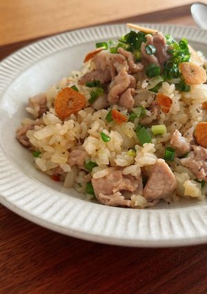ステーキソースで作るガーリック炒飯-レシピのメイン写真