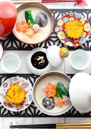 豆乳味噌のまろやかお雑煮～柚子仕立て～-レシピのメイン写真